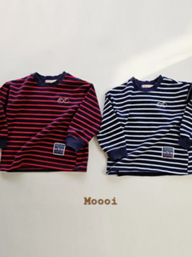 Twin Fleece Stripe Tee