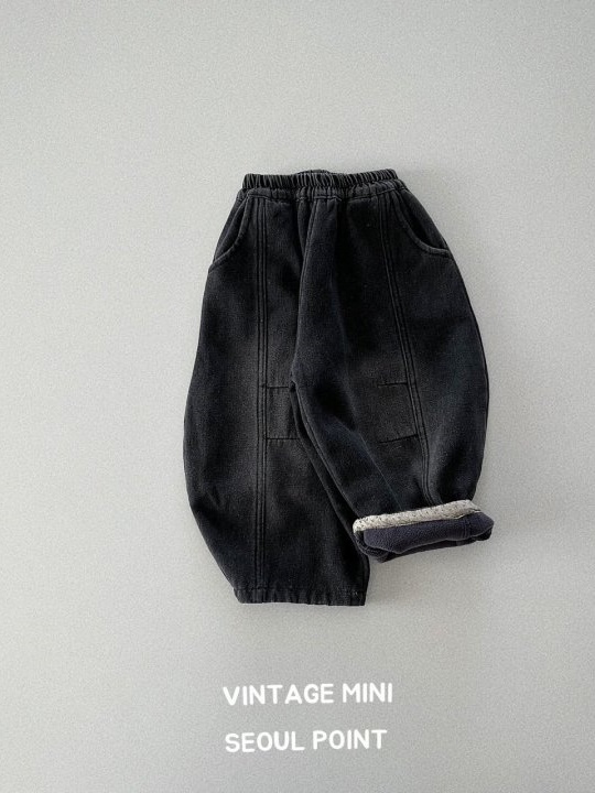Winter Denim Brush Pants