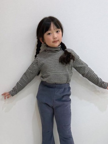 Stripe Mockneck Tee