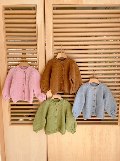 Bambi Wool Shirring Cardigan