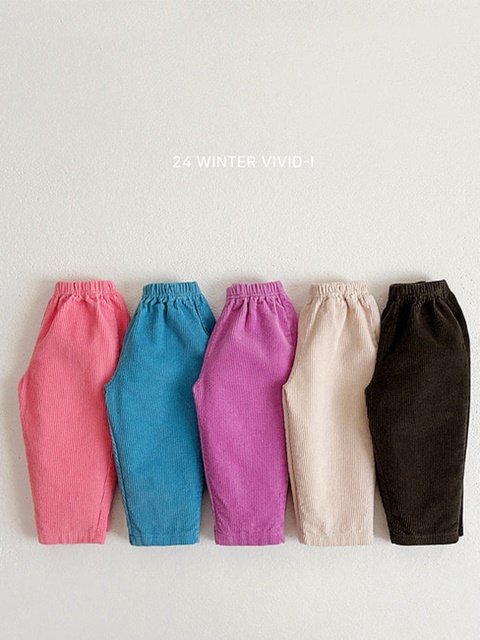 Basic Fleece Corduroy Pants