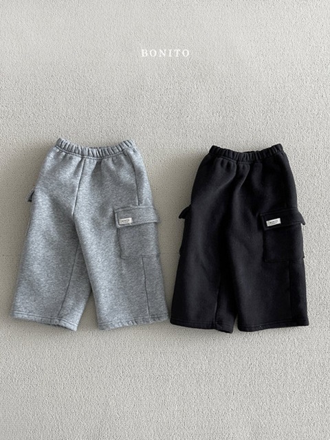 Fleece Straight Cargo Pants