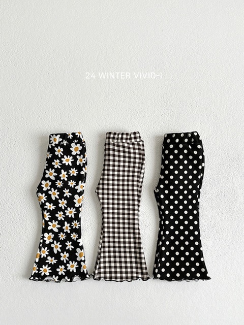 Mink Pattern Bootcut Pants