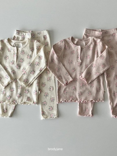 Flower Button Pajamas