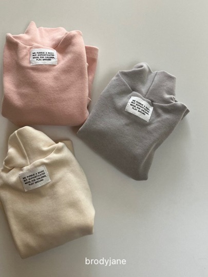 Peach High Neck Tee
