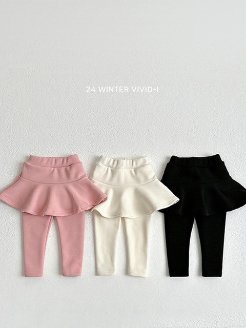 Mink Fleece Skirt Leggings