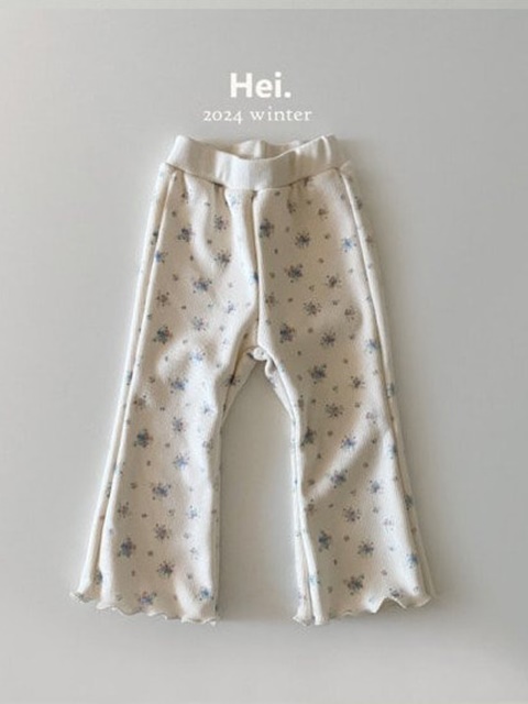 Flower Bootcut Pants