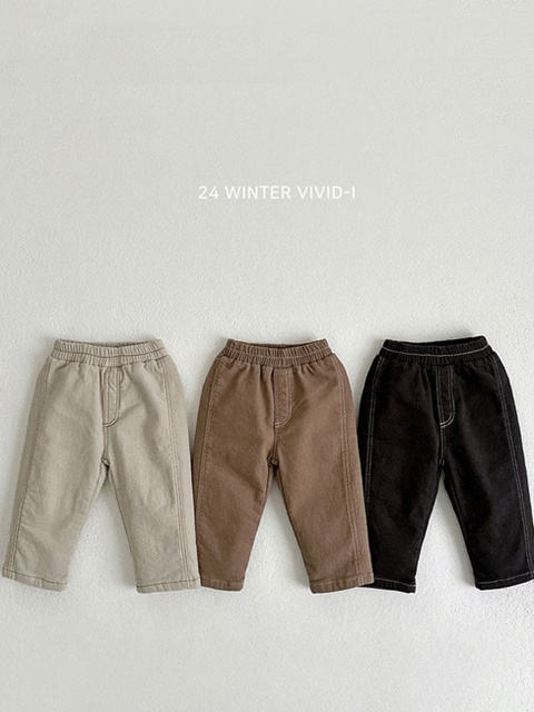 Fleece Stitch Cotton Pants