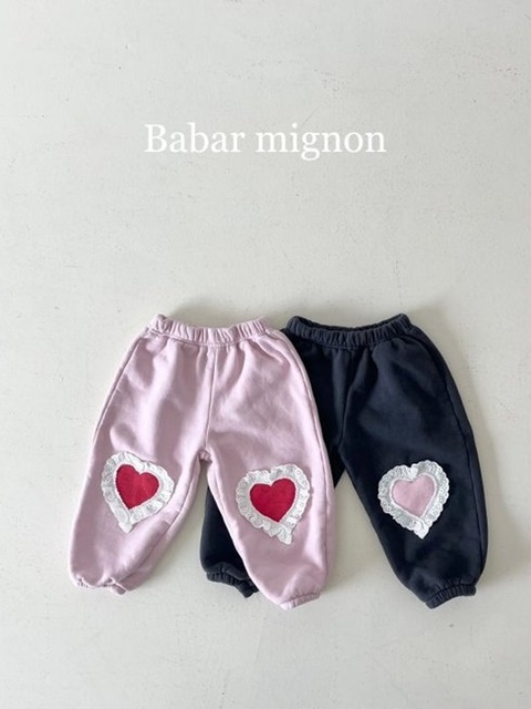 Heart Lace Jogger Pants