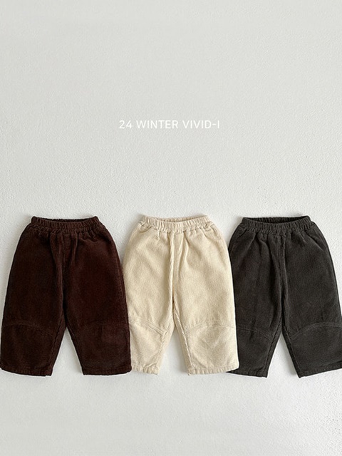 Slit Corduroy Pants