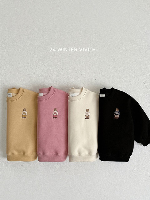 Daily Bear Embroidery Sweatshirts