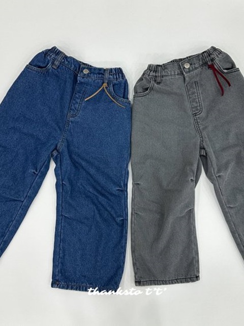 Fleece Denim Pants