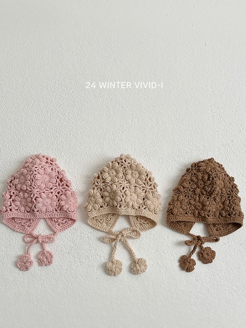 Flower Knitted Hat