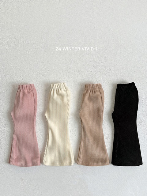 Veloa Ribbed Bootcut Pants