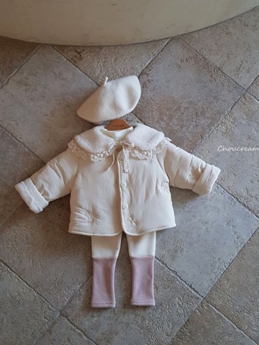 Ribbon Embroidery Padding Jacket