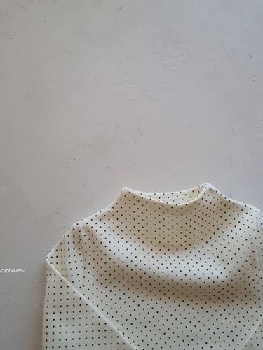 Bebe Half Neck Dot Tee