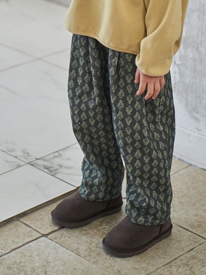 Corduroy Flower Pants