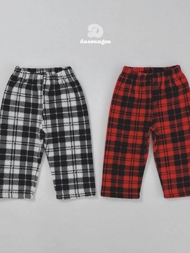 Check Fleece Sleeping Pants