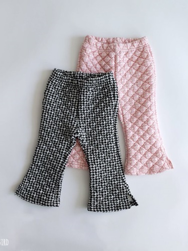 Quilting Check Bootscut Pants
