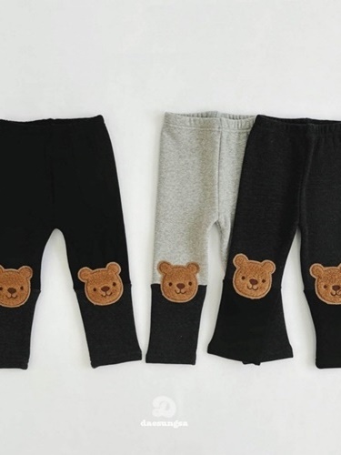 Bear Fleece Two Tone Leggings