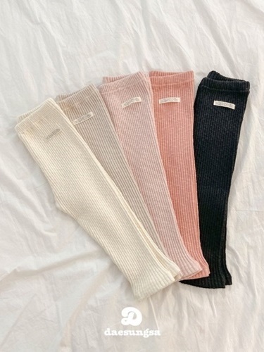 Peach Thick Rib Leggings