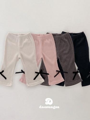 Ribbon Wave Bootscut Pants