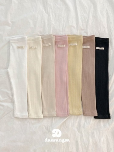 Label Rib Leggings