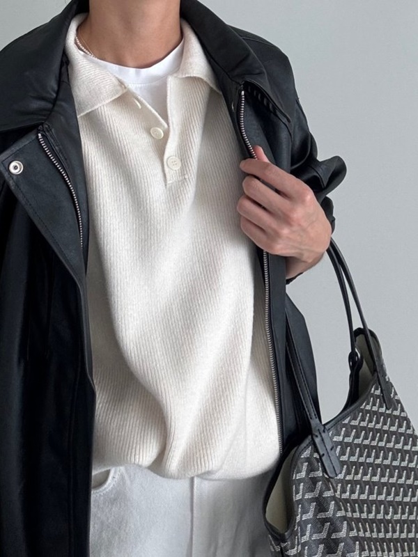 Collar Button Vest