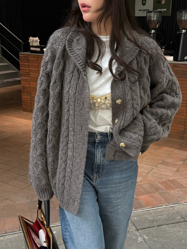 Moro Fishermen Wool Cardigan