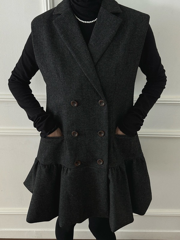 Herringbone Vest One-piece