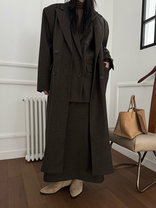 Boxy Double Wool Coat