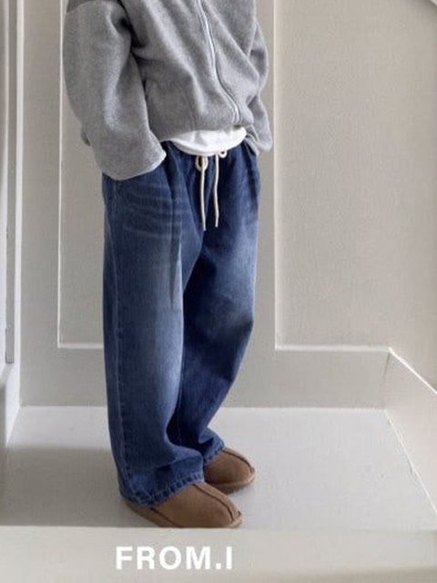 String Denim Pants