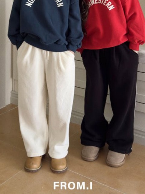 Ribbed Wide Fleece Pants