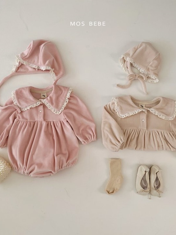 Anna Big Collar Bodysuit with Bonnet