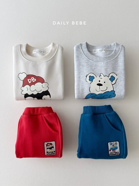 Penguin White Bear Top Bottom Set