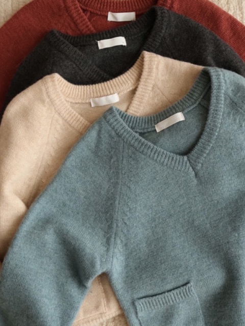 Wool V Pocket Knit