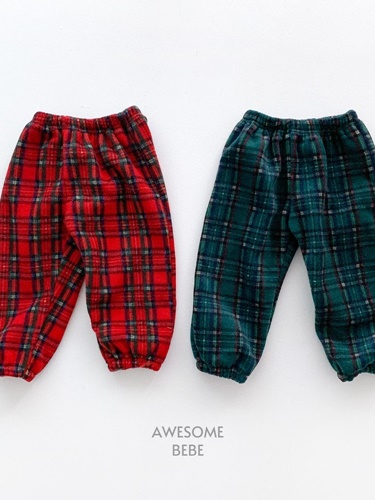 Tartan Check Fleece Pants