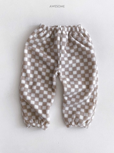 Checker Board Fleece Pants
