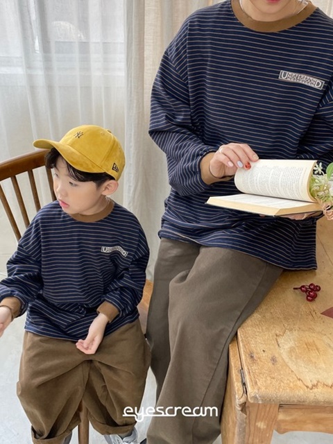 Ground Stripe Tee with Mom