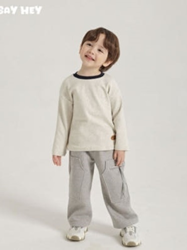 Peach Fleece Basic Raglan Tee