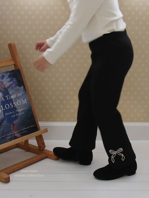 Ribbon Bootcut Pants