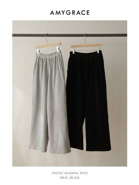 Velvet Banding Pants