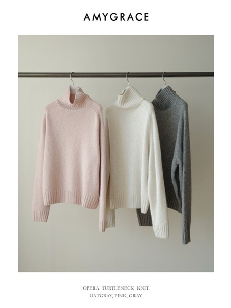 Opera Turtleneck Knit Sweater