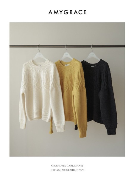 Grandma Fisher Round Knit Sweater