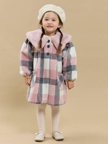 Pink Check Coat