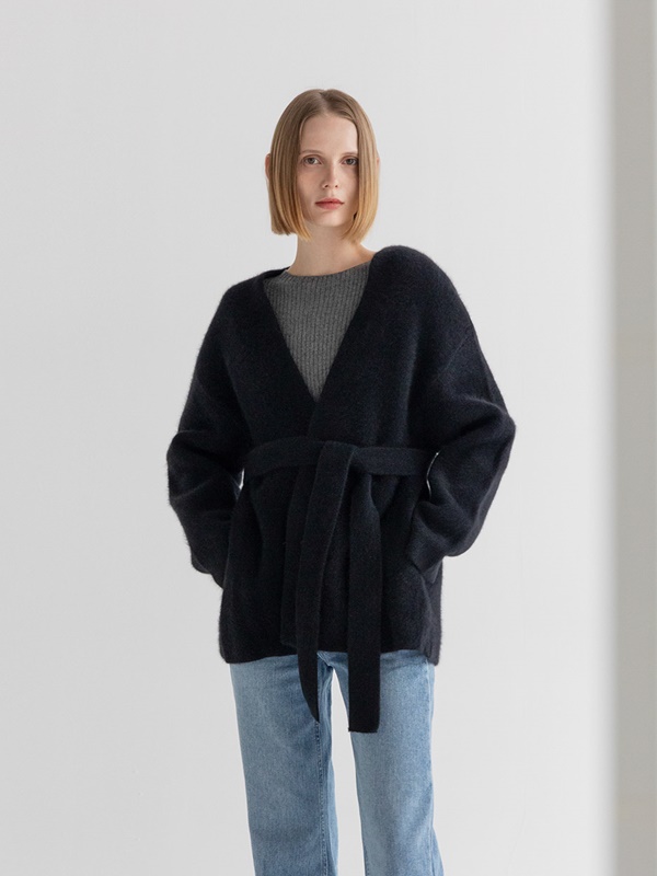 Raccoon Half Cardigan