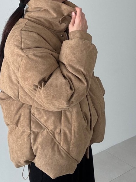 Suede Padding Jumper