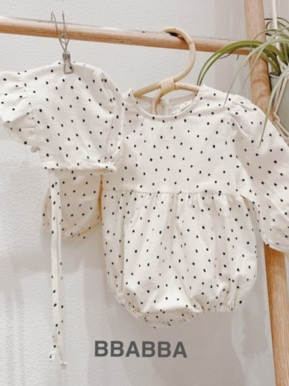Fleece Frill Dot Suit Set