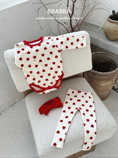 Heart Top Bottom Set