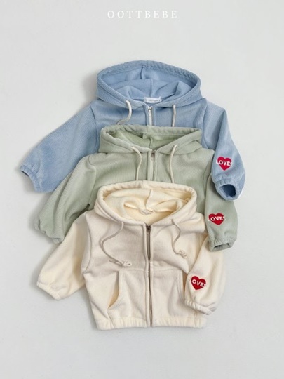 Love Ribbed Hooded Jumper